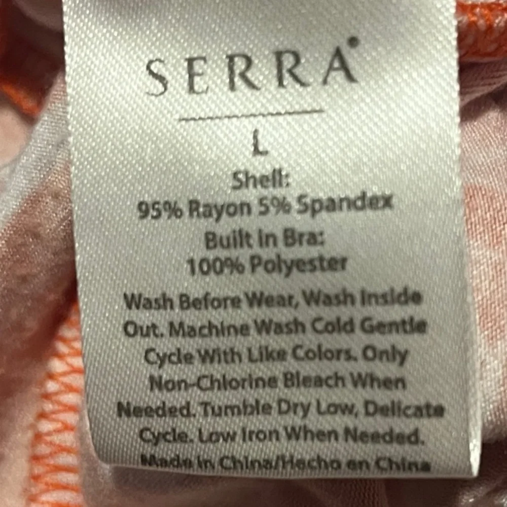 Serra Large Orange and White Floral Maxi Dress - Picture 6 of 6